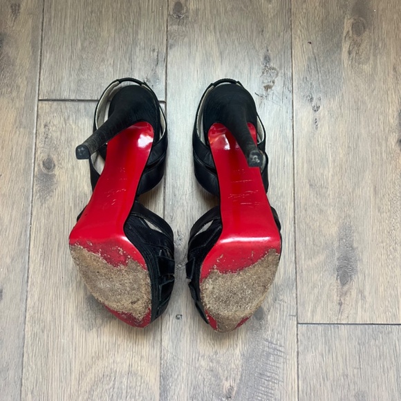 Christian Louboutin Leather Slingback Sandals Sz 36.5 - Picture 5 of 8
